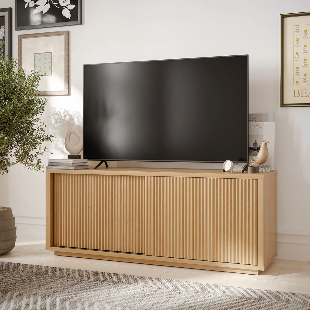 Fluted TV Stand for TVs up to 70" Y31055