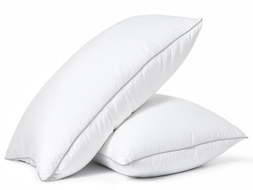 King Size Bed Pillows Set of 2 White M859