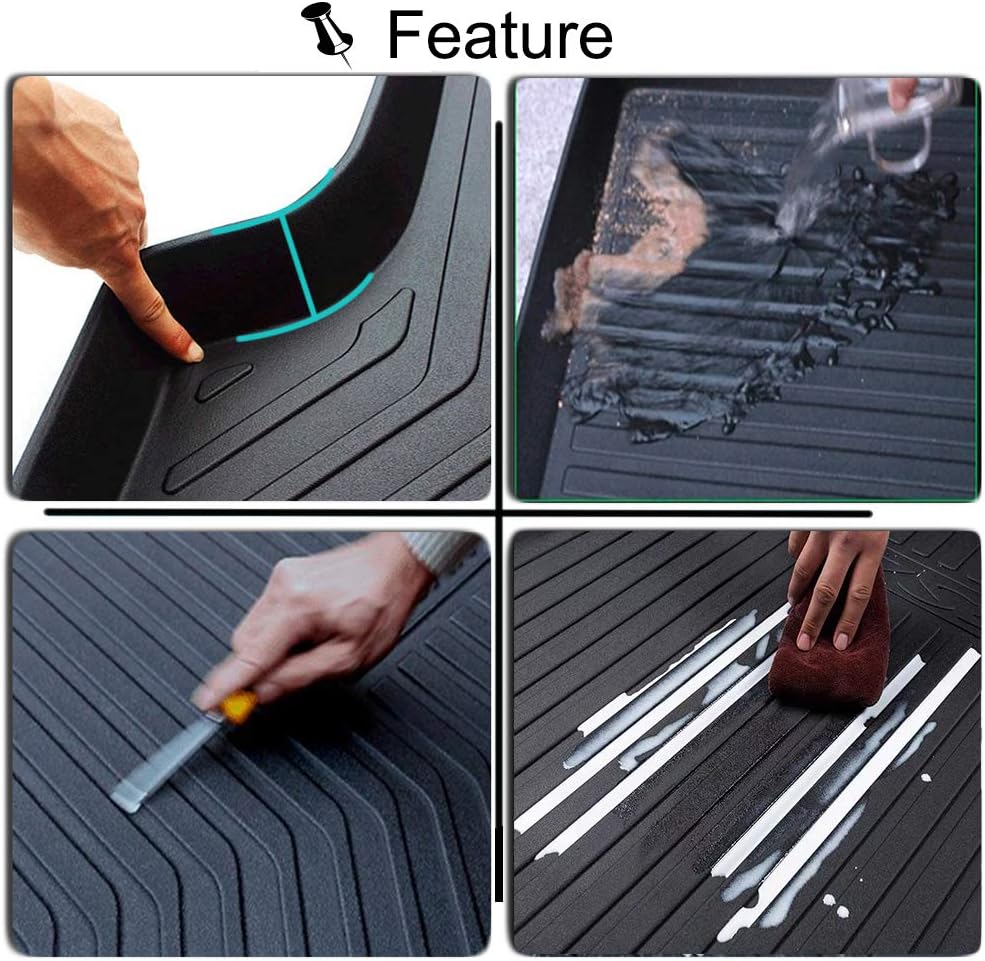 Cargo Liner Trunk Floor Mat Protector Pack of 2 S879
