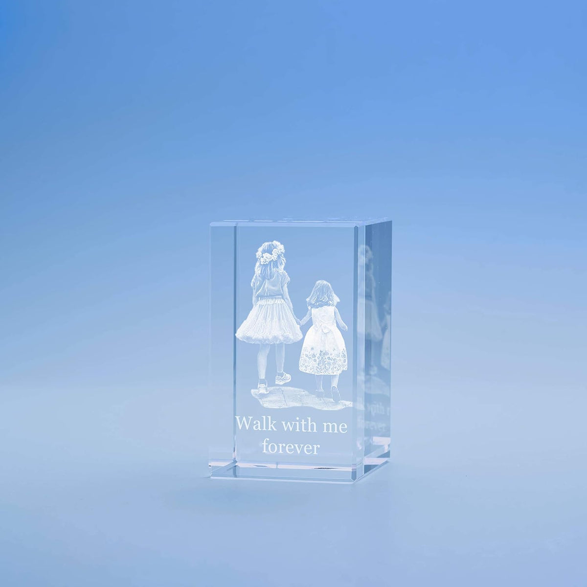 Medium Crystal Tower with Black Base Z901
