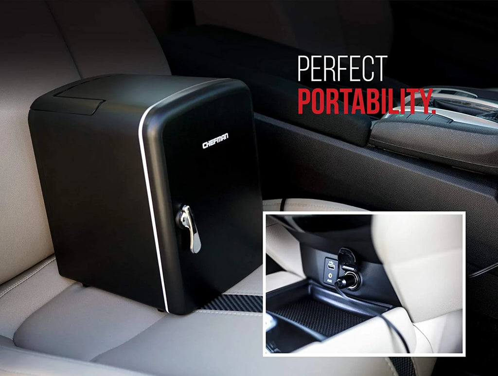 Portable 4L Mini Fridge Black W374