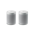 White Wireless Speaker, Pair D996