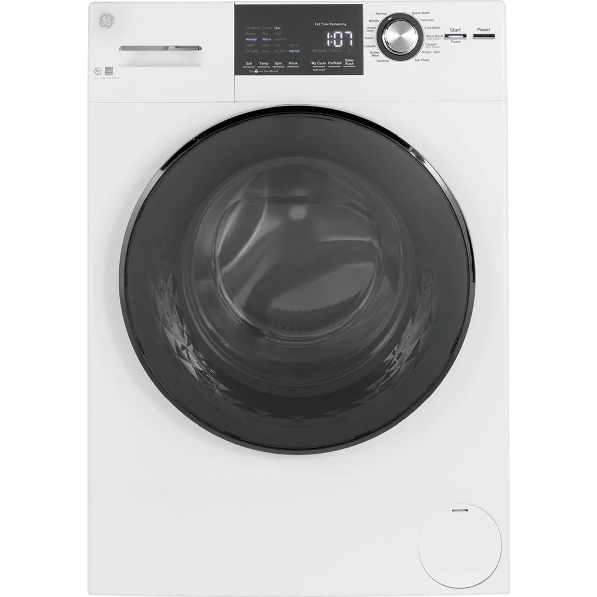 24 In. 2.8 Cu. Ft. White Front Load Washer with Steam B774196