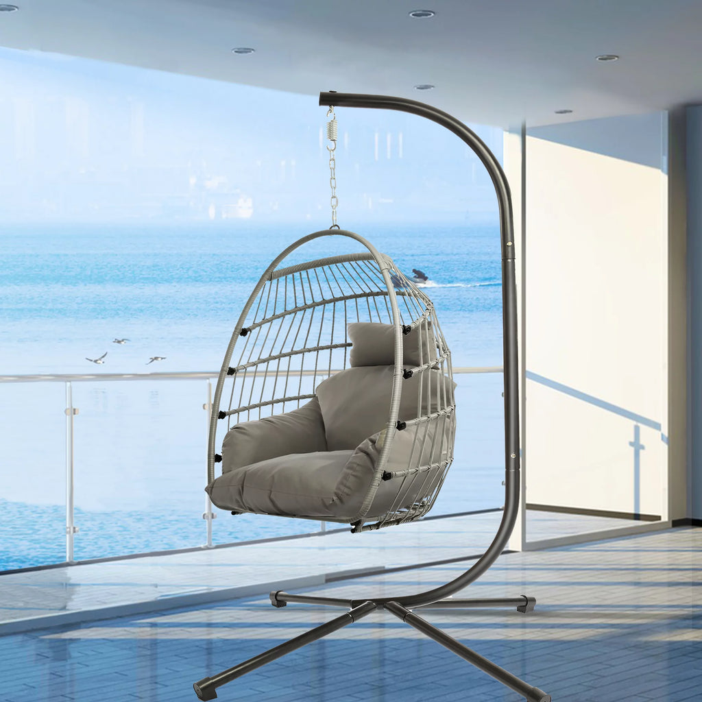 Indoor Outdoor Egg Swing Chair with Soft Cushion Z41140