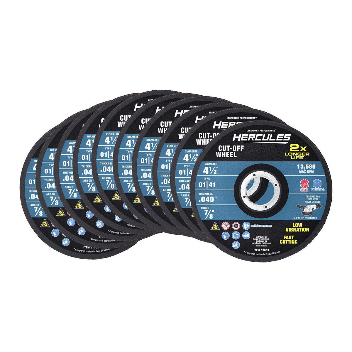4-1/2 in. Metal Cut-Off Wheel 10-Pack V8338