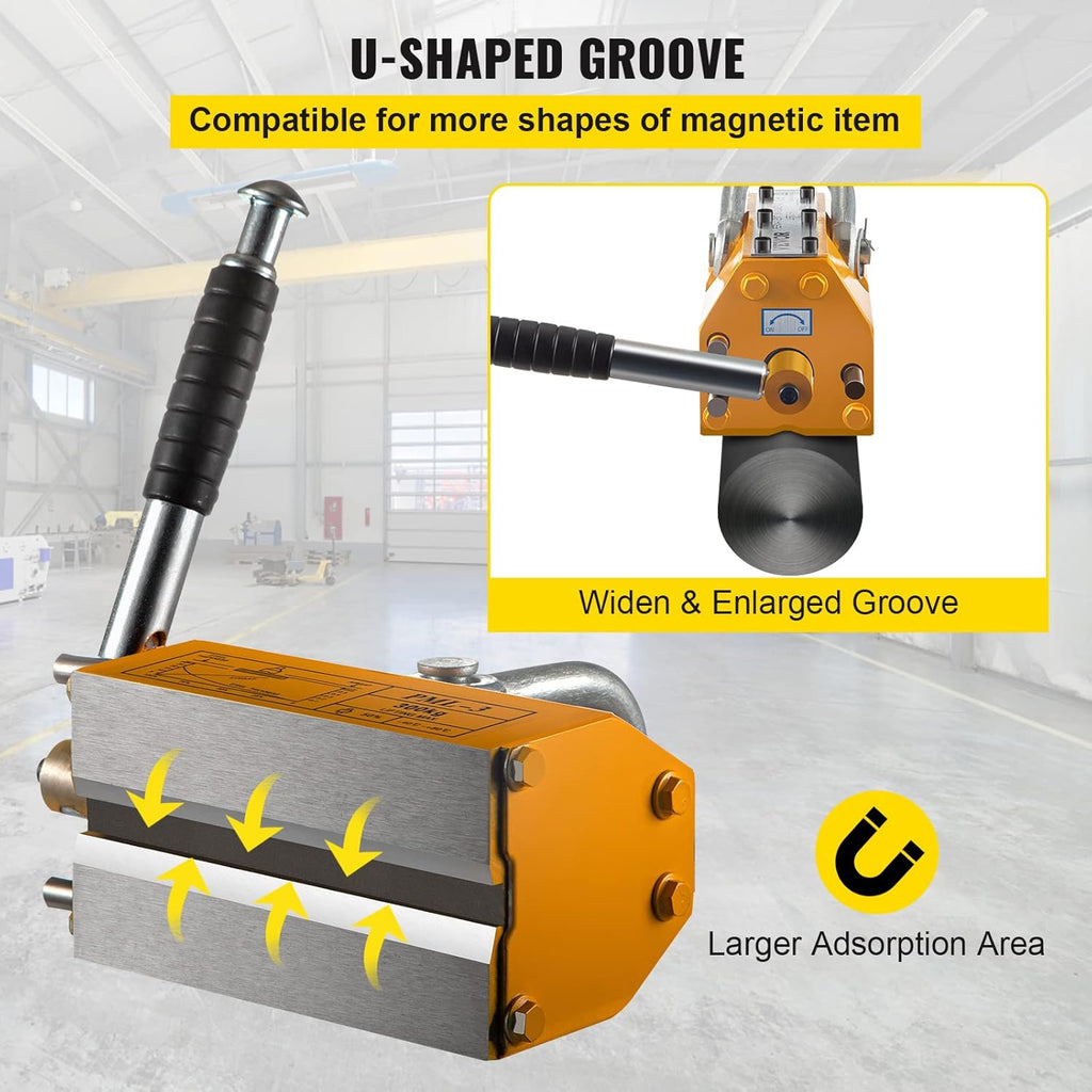 Steel Magnetic Lifter 880 LB 400 KG Neodymium Lifting Magnet C87260