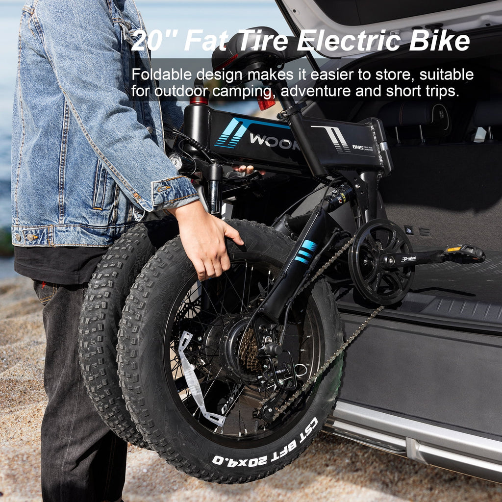 20''X4.0 Fat Tire 500W 20MPH Foldable Electric Bike O227