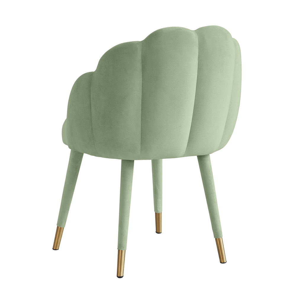 Light Grey Velvet Dining Chair H997716