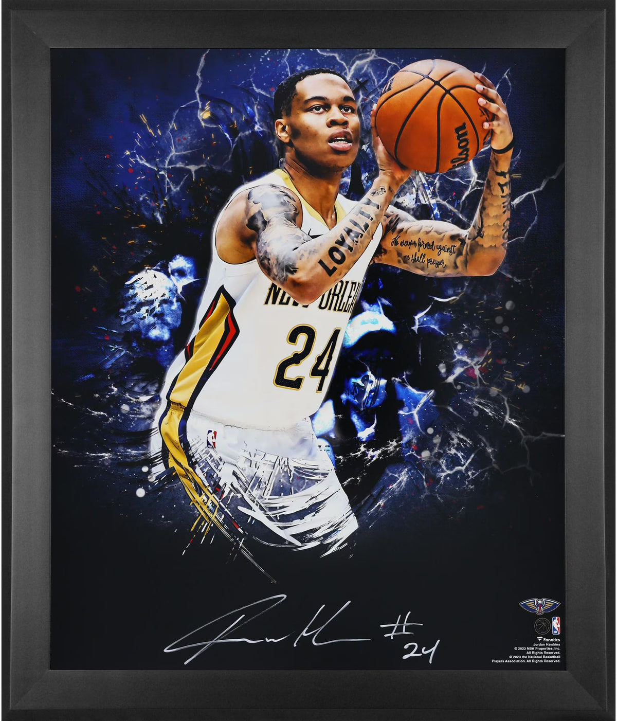 Framed Autographed 20" x 24" Photograph H71341
