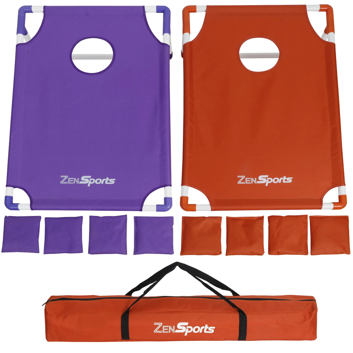 Portable PVC Cornhole Game Set with Case D75327