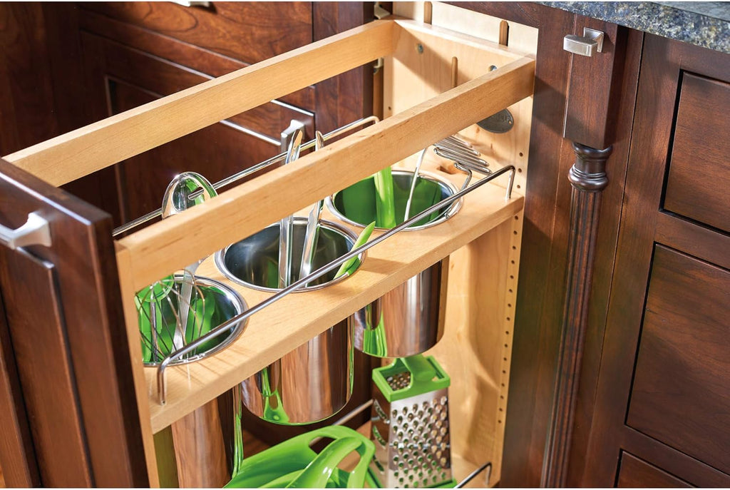 Kitchen Utensil Pull Out Cabinet Organizer with Soft-Close Slides G757