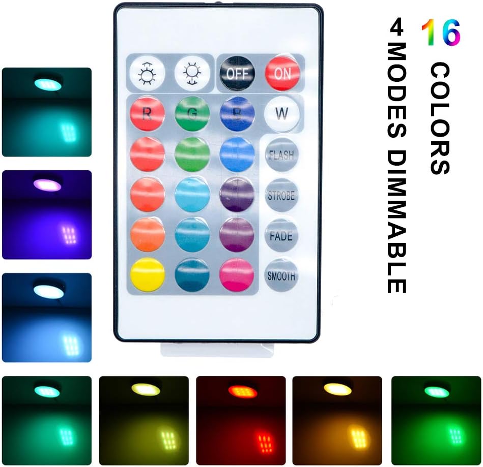 RGB Dimmable Under Cabinet Light Kit, Pack of 2 J70470