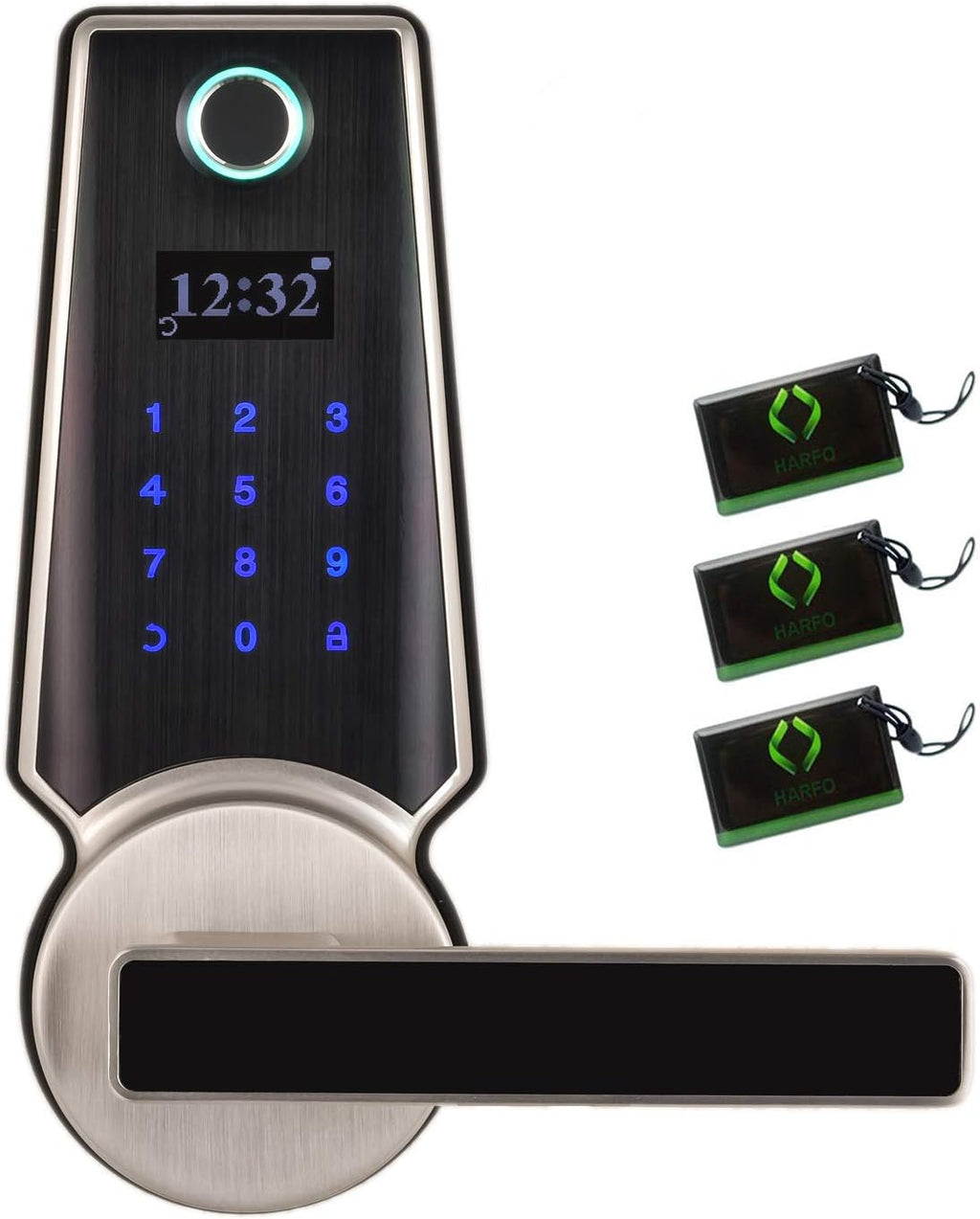 Keyless Entry Door Lock with Touchscreen Keypad J3456