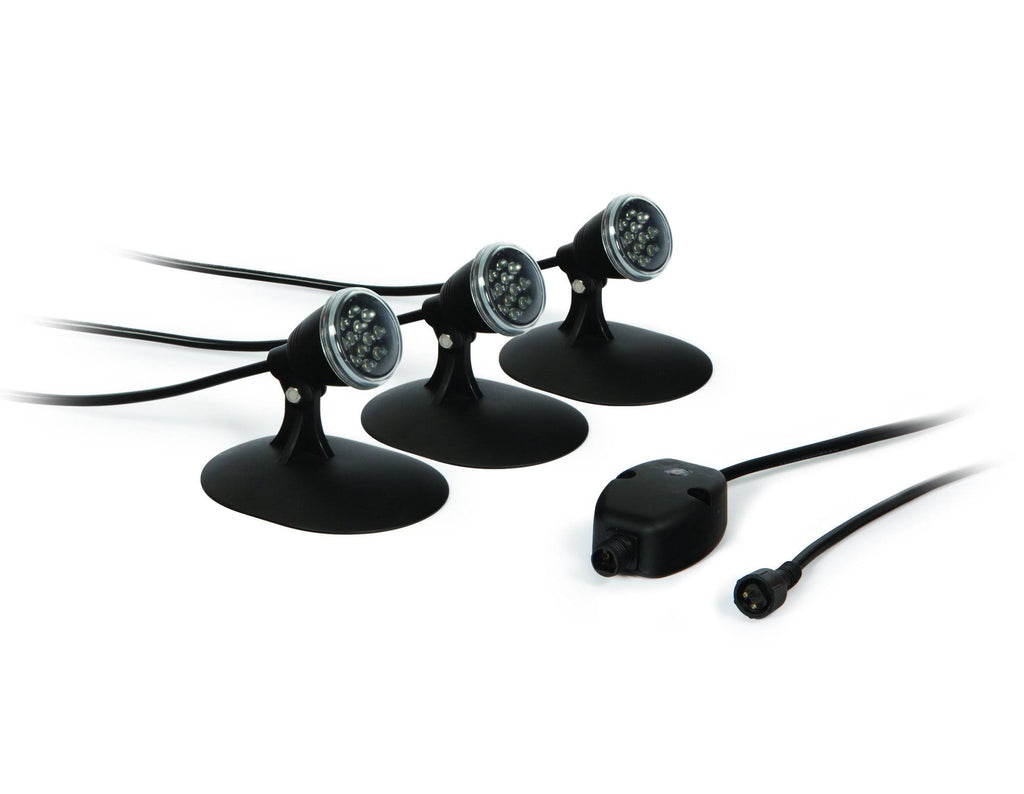 3-Pack Warm White LED Pond Light D596