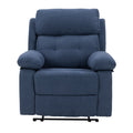 Blue Fabric Manual Recliner N9717