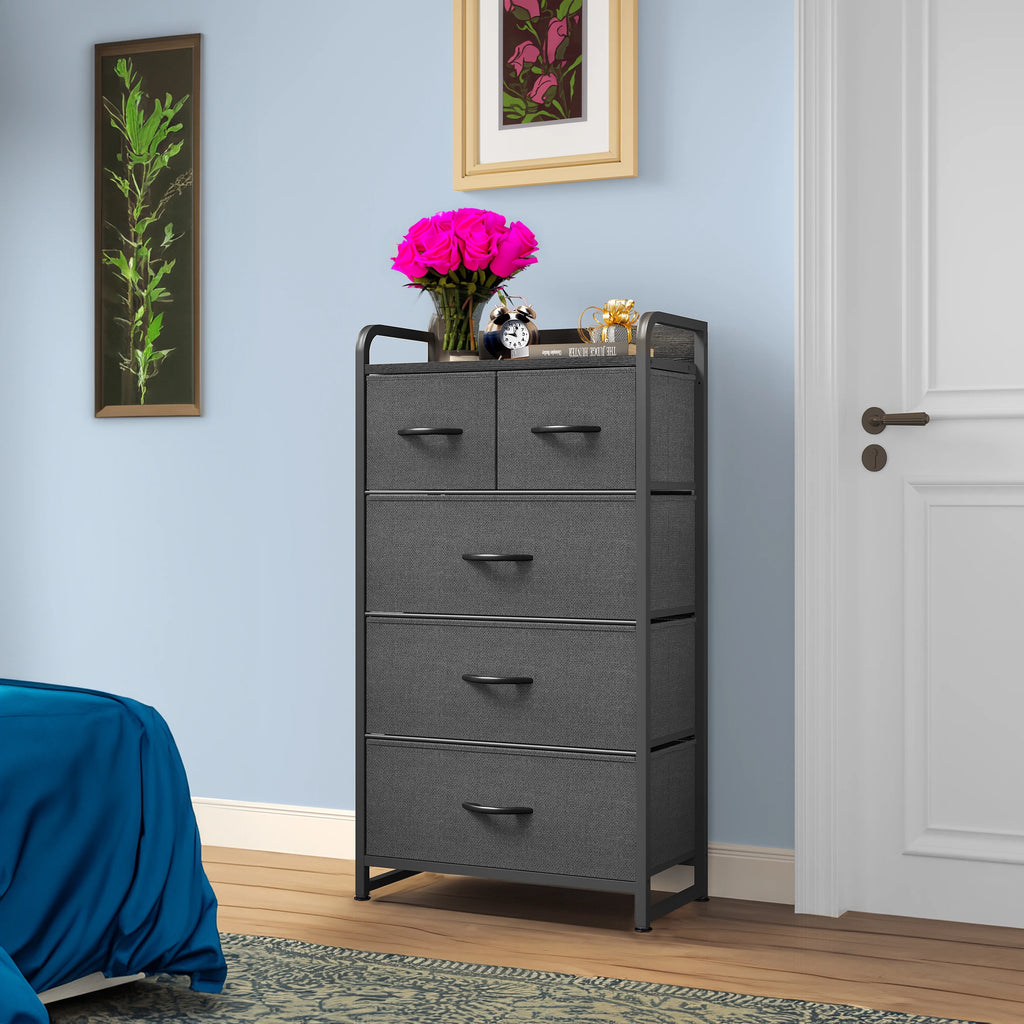 Fabric 5 Drawer Dresser J26406