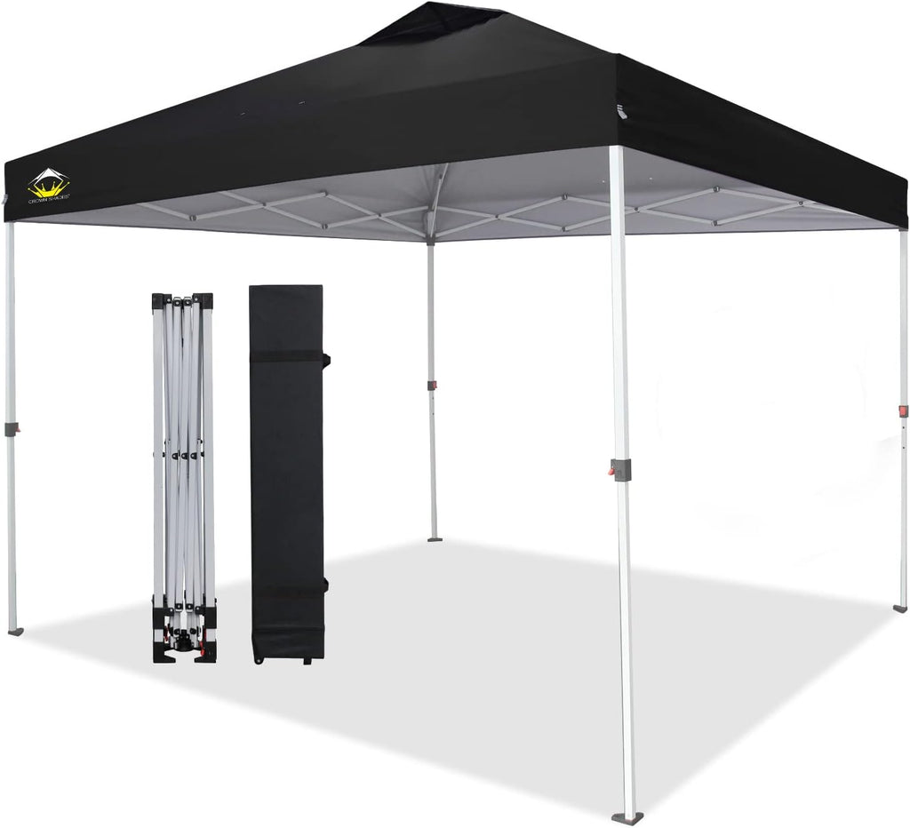 10x10 Pop up Canopy Tent with Wheeled Carry Bag D408