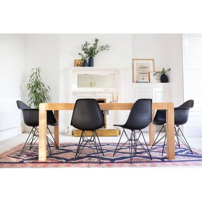 Clear Plastic Armchair with Black Wire Legs Z53920
