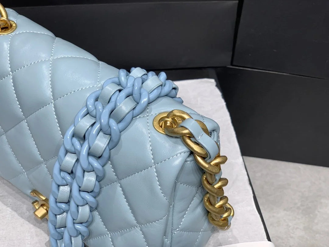 Small Flap Bag Blue Q185382