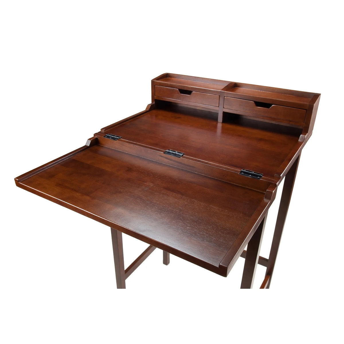 Walnut Finish High Desk S48557