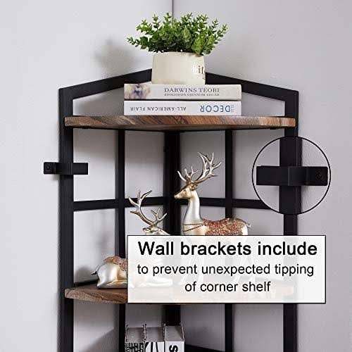 5-Shelf Industrial Corner Bookcase X8386