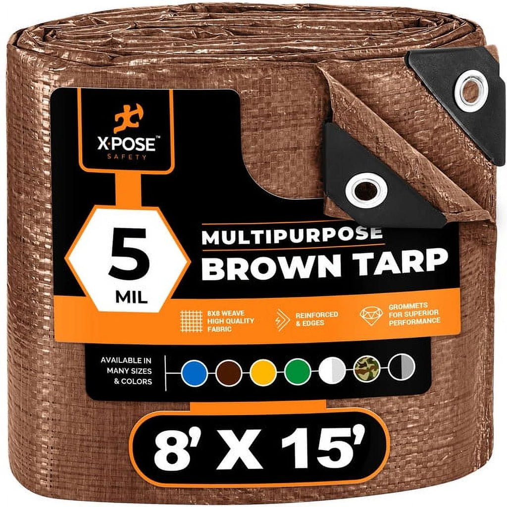 Blue 8' x 10' Waterproof Poly Tarp M1163