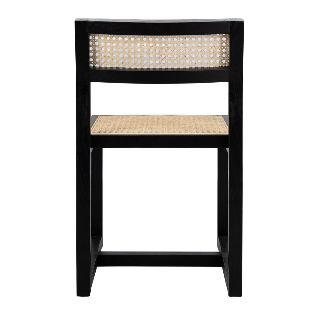 Black/Natural Cane Dining Chair Q145658