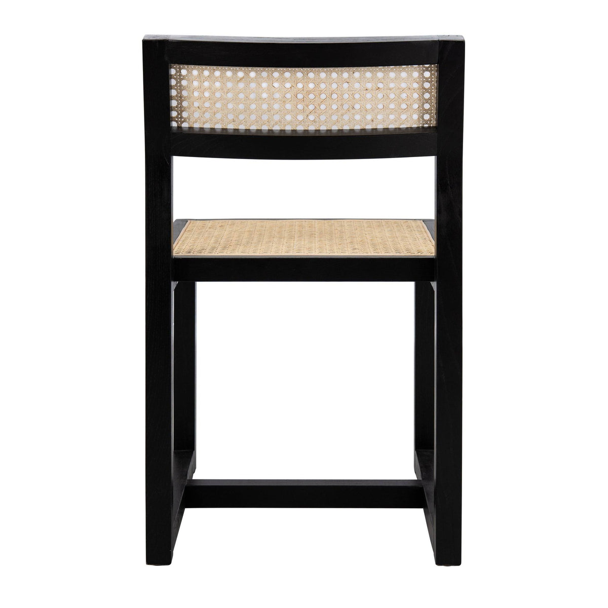 Black/Natural Cane Dining Chair Q145658