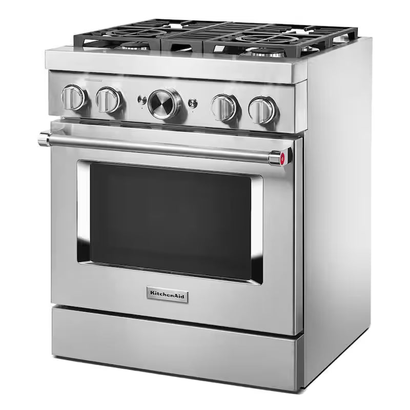 4 Burner Dual Fuel Freestanding Smart Range in Stainless Steel W791