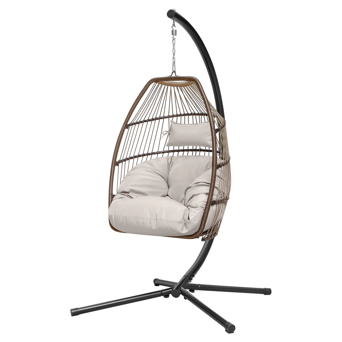 Wicker Hammock Chair with Stand Y662743