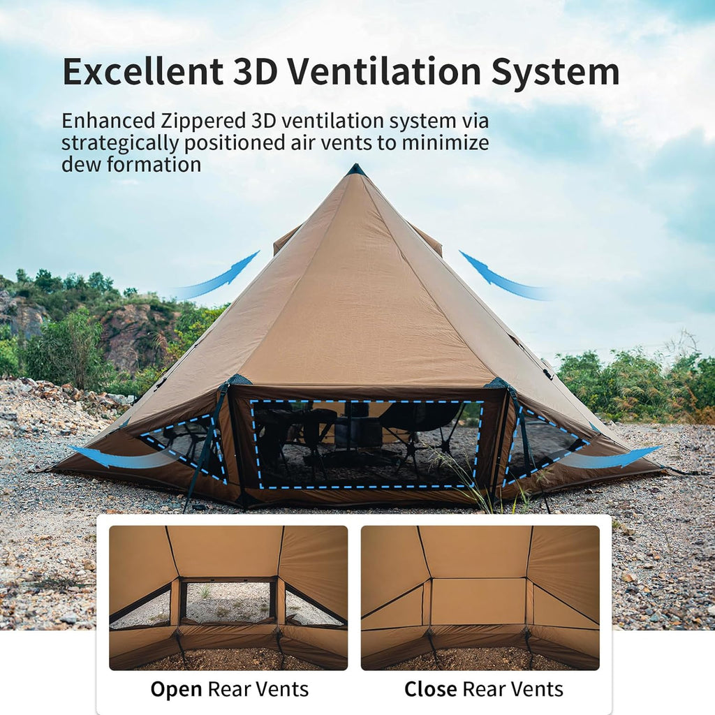 2-6 Person Hot Tent with Stove Jack B629228