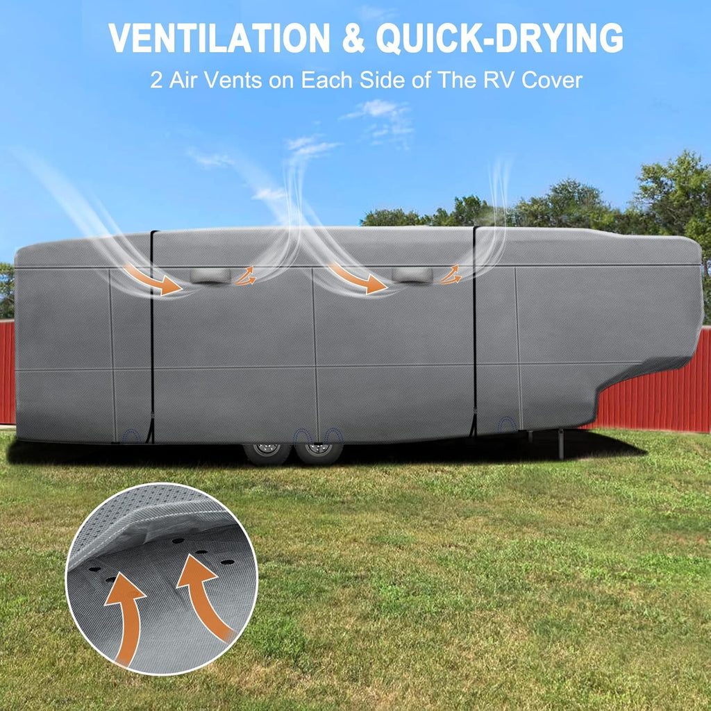 5 Layers Top 5th Wheel RV Cover Heavy Duty Camper Cover Y7728
