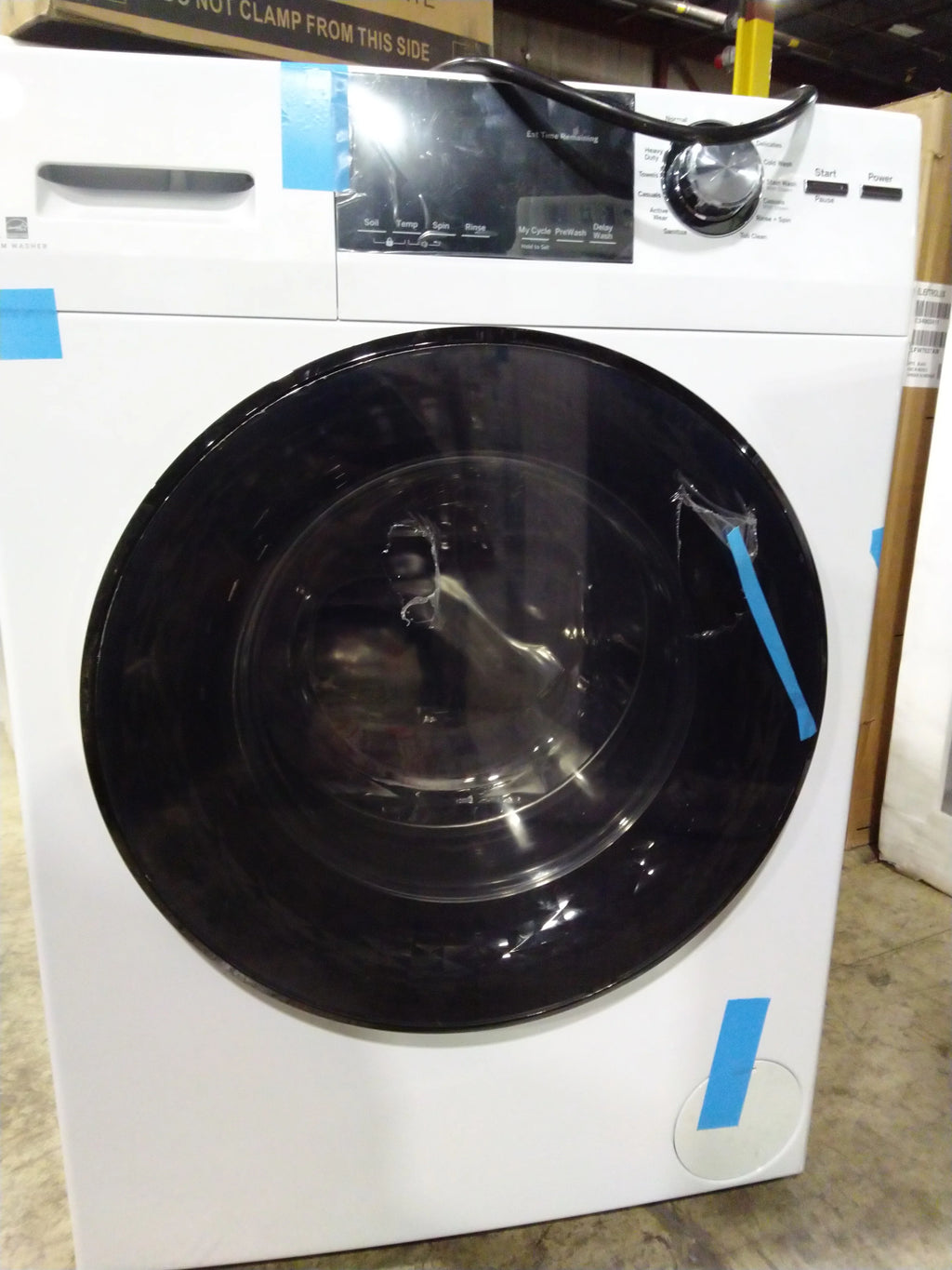 24 In. 2.8 Cu. Ft. White Front Load Washer with Steam B774196