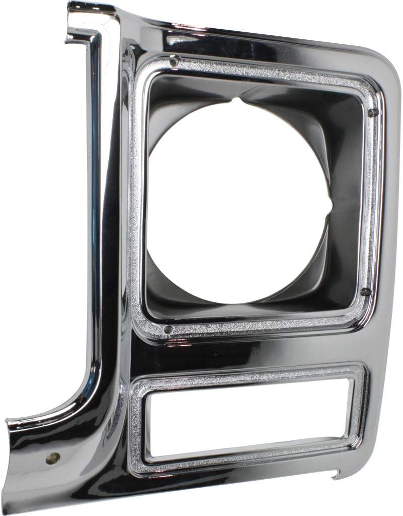 Chrome & Painted Dark Argent Headlight Door Pair for Chevy C10 C20 C30 1979 1980 J3267