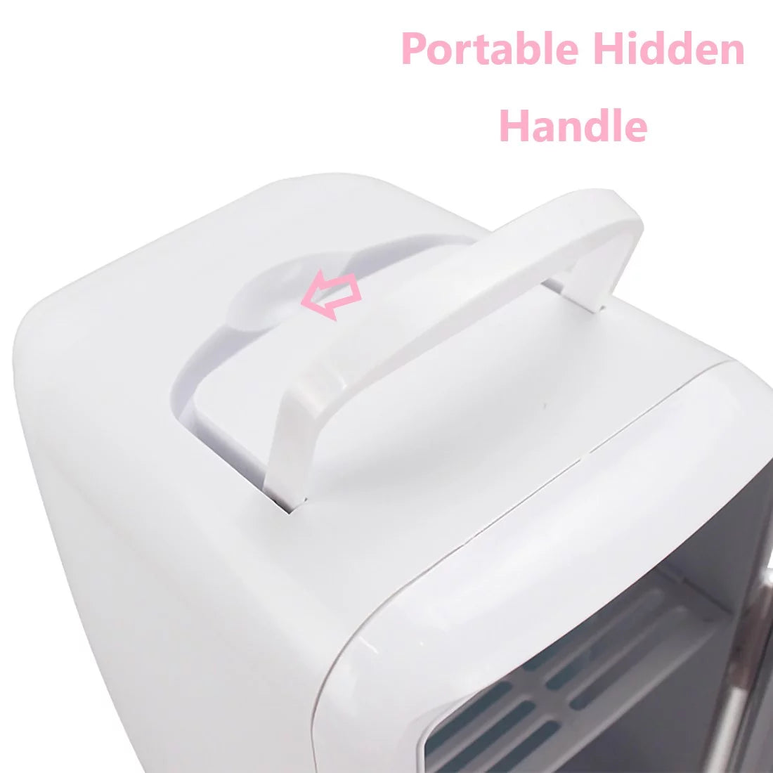 Portable 4L 6 Can Pink Mini Fridge K71027
