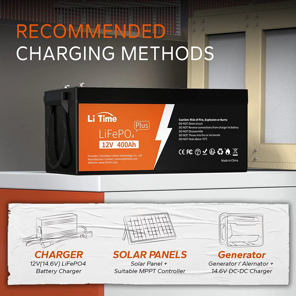 12V 400Ah Lithium LiFePO4 Battery with 250A BMS R962