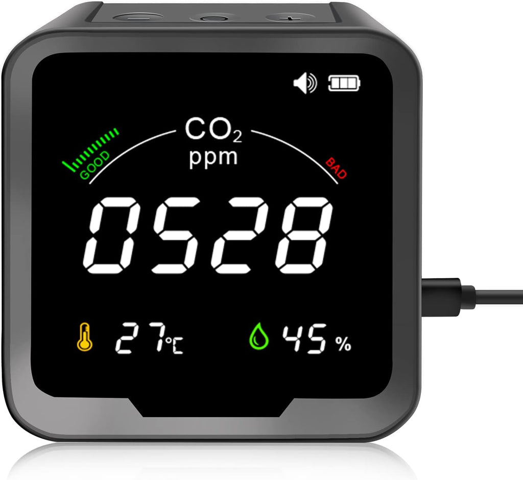 CO2 Monitor Temperature Humidity Detector 400-5000 PPM Y24222