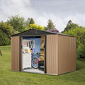 8FT x 6FT Metal Outdoor Storage Shed with Door Lock C28288
