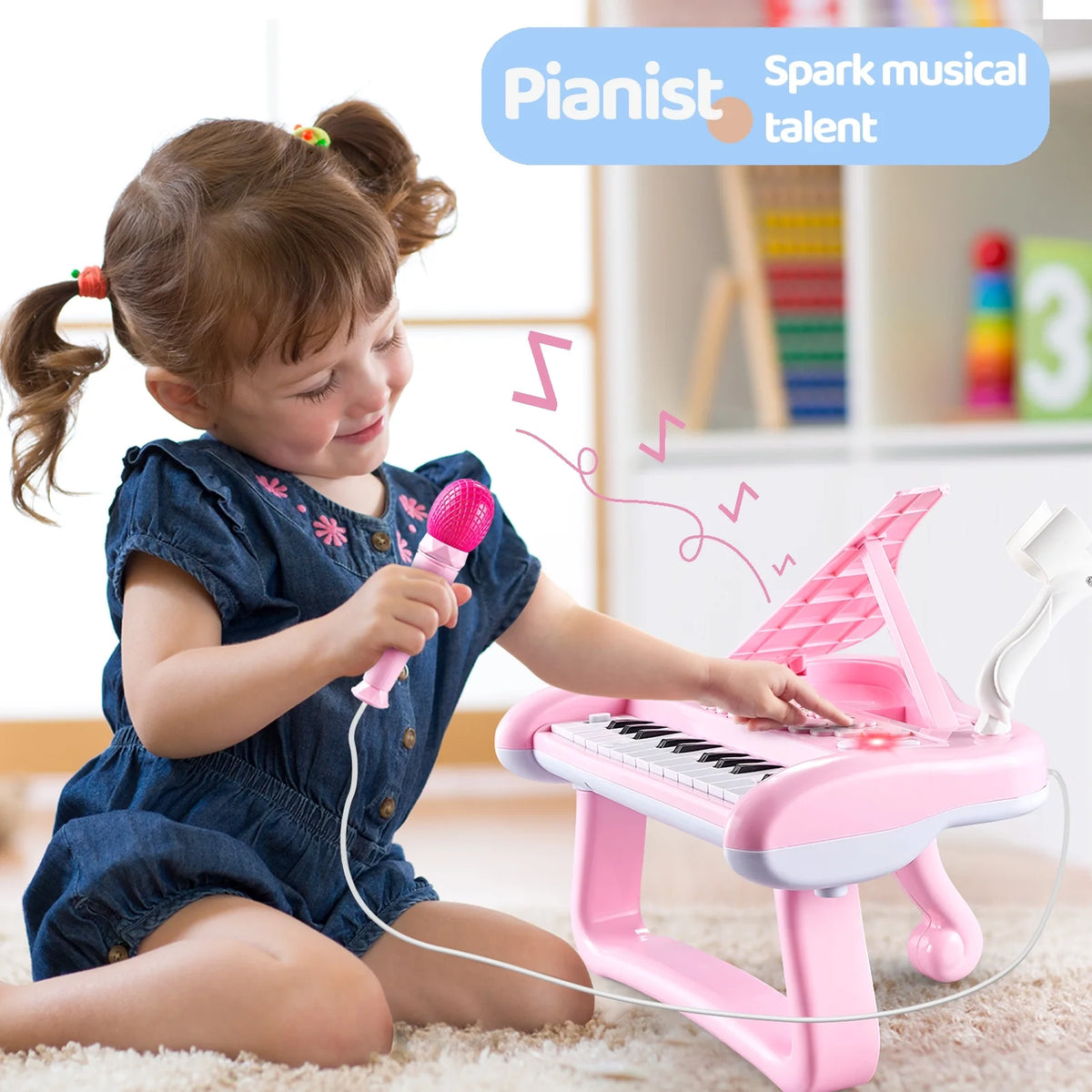 Toddler Piano Toys with Microphone Q17883