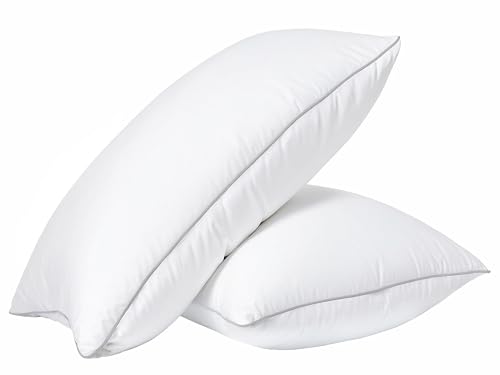King Size Bed Pillows Set of 2 White M859