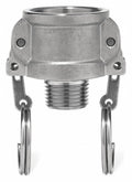 Cam and Groove Coupling, 304 Stainless Steel, Type B, 4 in, MNPT F469