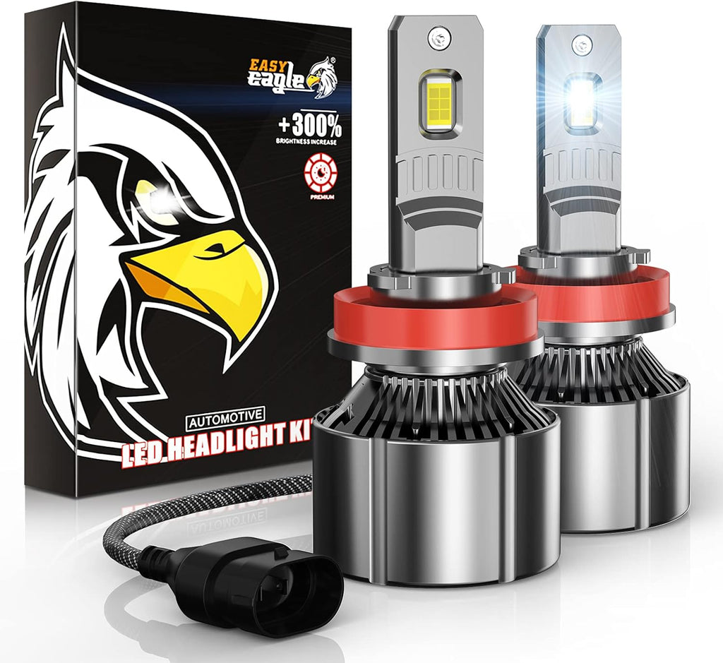 H11 LED Headlight Bulbs 6500K Cold White Conversion Kit Pack of 2 F120