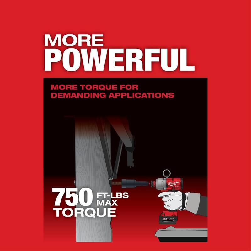 18V Lithium-Ion Brushless Cordless High Torque Impact Wrench D8316