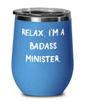 Badass Minister Wine Glass D919