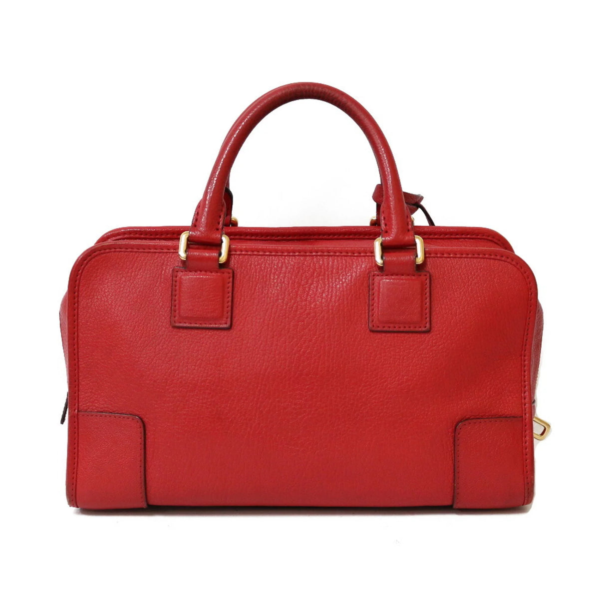 Pre-Owned Red Leather Handbag B123