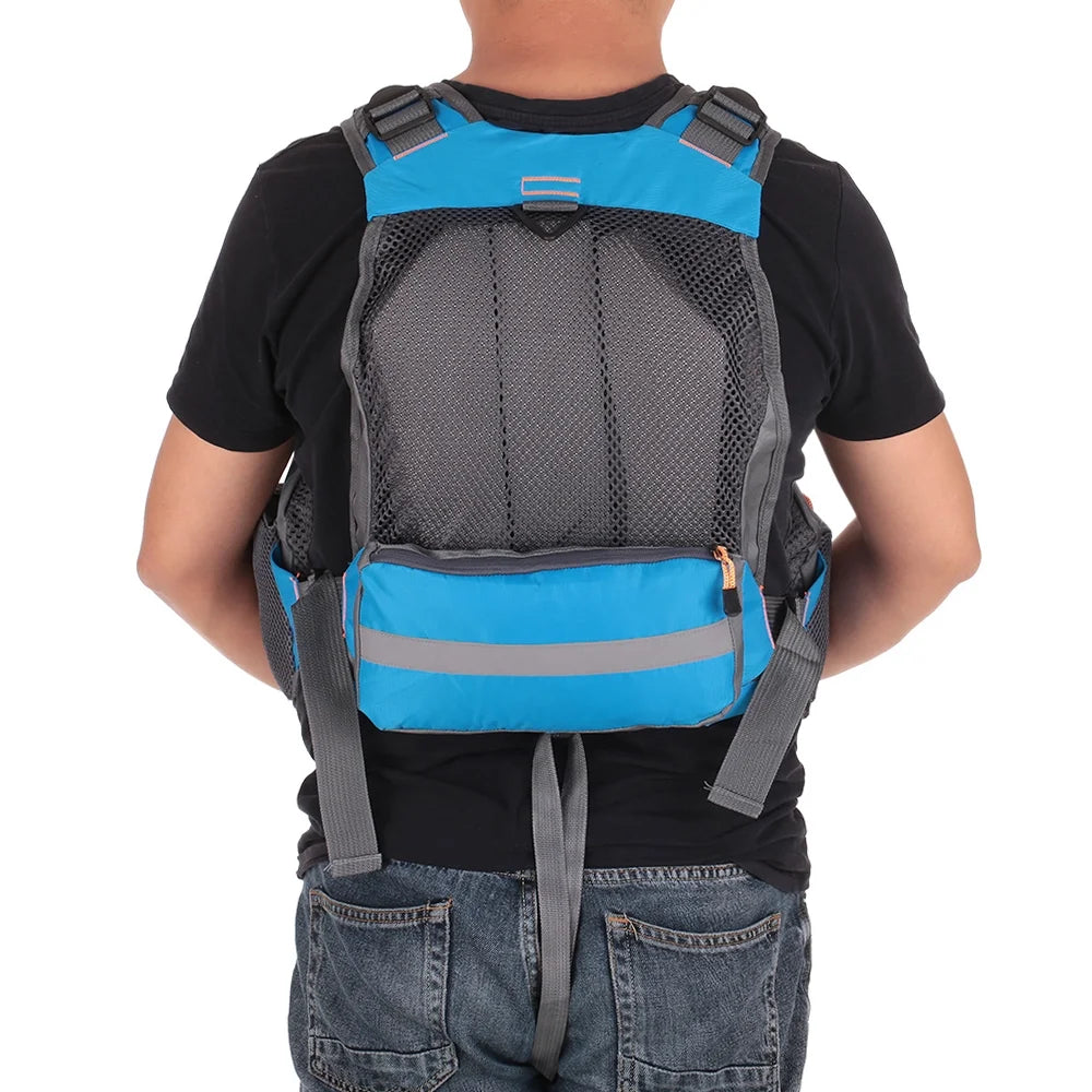 Outdoor Padded Fishing Life Jacket Swimming Sailing Waistcoat Floatation Device S928019