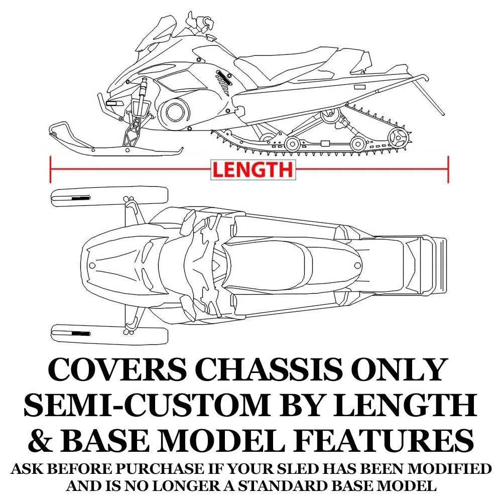 Trailerable 600 Denier Snowmobile Cover E805596