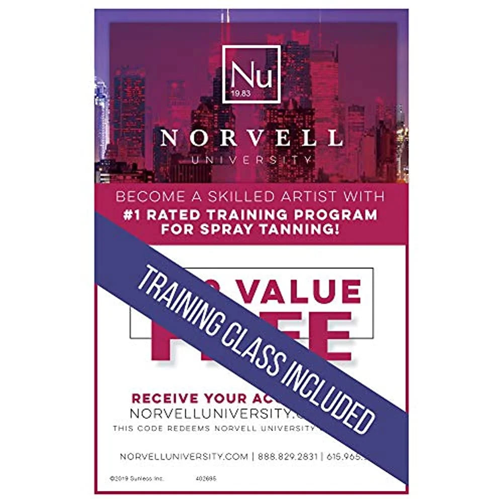 Fascination Spray Tanning Machine with Norvell Sunless Pro Pack and Black Tent A72983