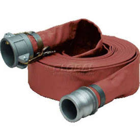 3x22 x 50& Medium Duty PVC Discharge Hose with Aluminum Cam & Groove Fittings O516580