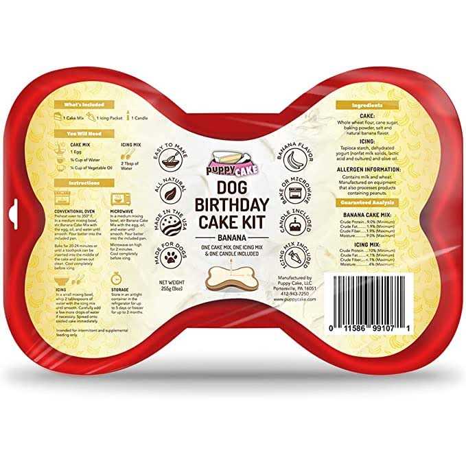 Dog Birthday Cake Kit P54214